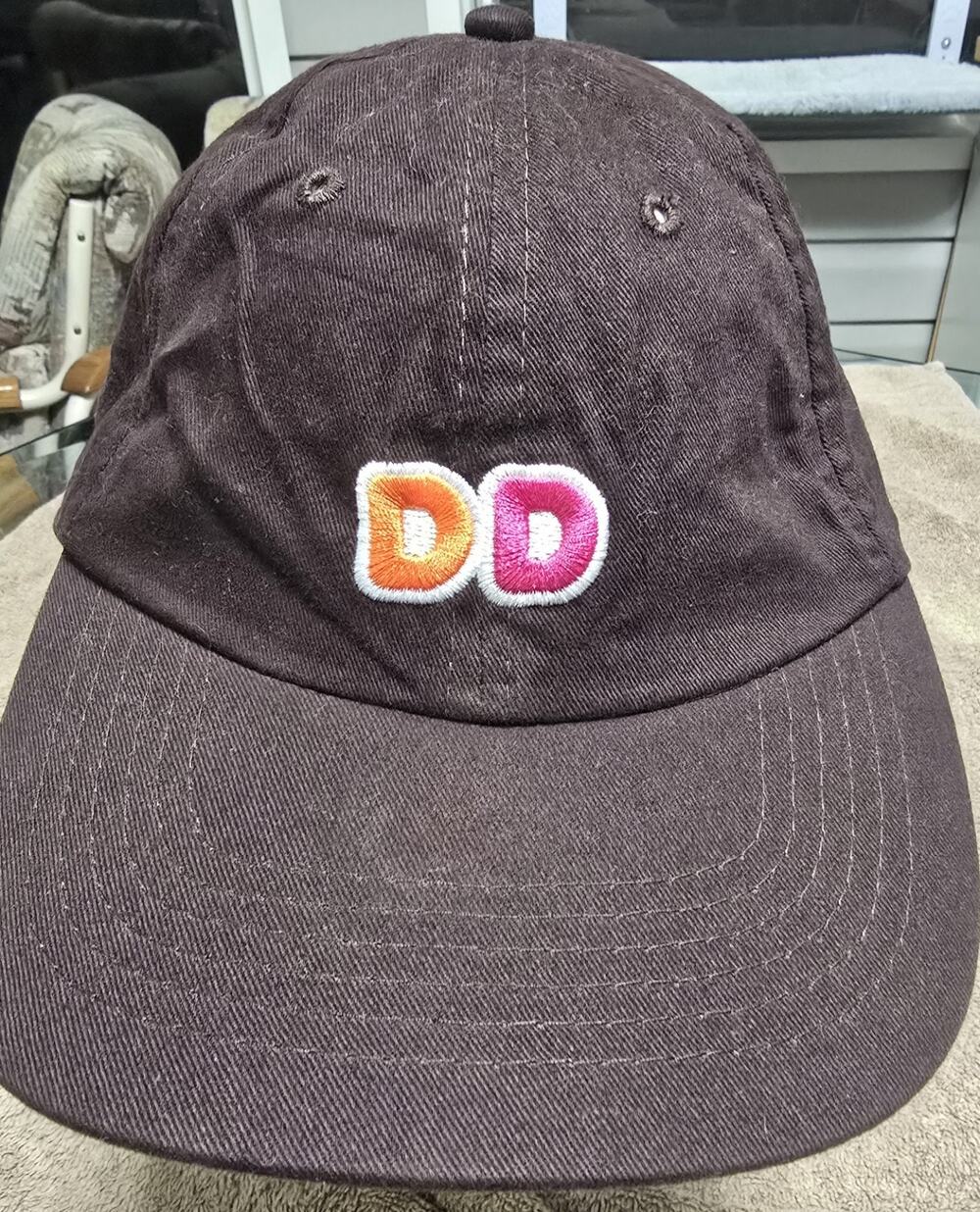 Dunkin Donuts StrapBack Coffee Donuts Hat Cap DD Brown